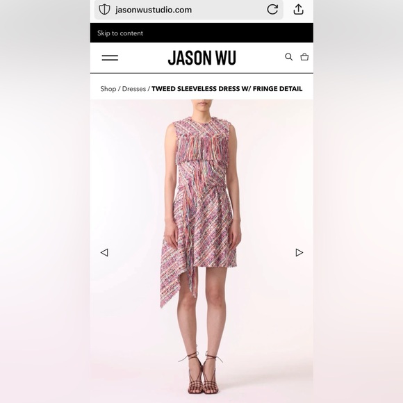 Jason Wu Tweed Fringe Dress - Size 0 - Picture 2 of 16